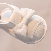 夏季婴儿凉鞋女宝宝鞋子，棉布公主软底防滑婴幼儿6到12个月学步鞋