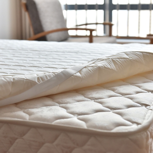 进口羊毛褥子床垫软垫1.8m床双人折叠席梦思保护垫子薄1.2米垫被