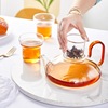 香山茶咖壶耐热玻璃过滤泡茶壶，茶水分离简易泡茶器具泡茶壶咖