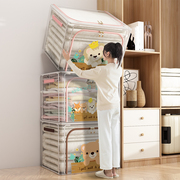 衣服收纳箱家用布艺衣柜衣物整理盒折叠大号透明筐袋储物箱子神器