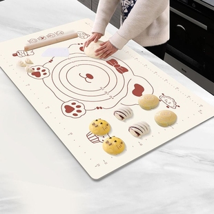 食品级硅胶垫面板揉面垫加厚和面，垫案板厨房用品烘焙工具擀面不粘