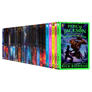 percyjackson波西杰克逊英文thelightningthief阿波罗的审判奥林匹斯英雄埃及守护神，北欧神话英文原版章节书rickriordan