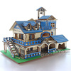 儿童盖建小房子模型屋diy小屋子手工制作积木头玩具屋拼装小别墅