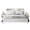 现代简约白色实木床主卧1.8米欧式双人床1.5米经济型橡木储物婚床
