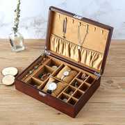 高档斑马木质珠，宝盒首饰盒欧式简约木质，多功能桌面收纳盒展示