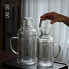 透明玻璃壶大容量冷水杯复古冷水壶大号2l耐高温凉水壶高颜值水壶