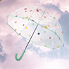 儿童夏季雨伞女童宝宝波点可爱透明小学生拍照轻便可爱透明儿童伞