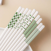 高档陶瓷筷子家庭轻奢防莓耐高温餐具家用一人一筷专用分餐筷