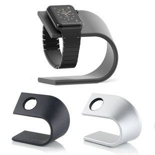 适用苹果s7手表充电支架apple watch5/se/6/4/3铝合金材质u型充电底座iwatch7智能手表充电底座