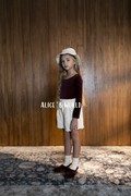 Alice's World21秋冬bebe organic儿童菱纹厚实白色短裤灯笼裤111