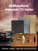 汽车遮阳板收纳袋卡片包CD夹仿皮折角CD板车用cd包碟包光盘套