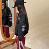 女童外套棒球服春款儿童2024韩版女孩洋气夹克中大童时髦上衣