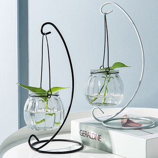 悬挂玻璃花瓶创意透明摆件吊瓶水培植物花瓶室内家居装饰瓶小清新