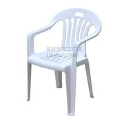 加厚塑料靠背椅子，大排档餐桌椅凳子白色，扶手椅沙滩椅家用成人餐椅