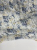 E121夏季白底蓝色印花雪纺绉布头飘逸柔软垂坠透气连衣裙上衣面料
