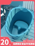 宝宝洗澡桶圆桶儿童保温塑料袋加厚简易0一6岁浴缸小孩浴盆浴桶