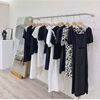 服装店展示架不锈钢拉丝简约上墙正侧挂货架女装银色挂衣杆落地架