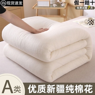 新疆棉被纯棉花被子冬被加厚保暖全棉春秋，被芯手工棉絮床垫被褥子
