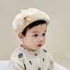 婴儿帽子秋冬款韩版洋气女童针织贝雷帽冬季保暖公主女宝宝毛线帽
