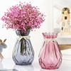 欧式创意花瓶简约透明水培绿萝干花鲜花仿真花客厅插花大小号摆件