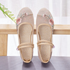 老北京布鞋，女款中老年人妈妈夏季天，凉鞋软底绣花鞋