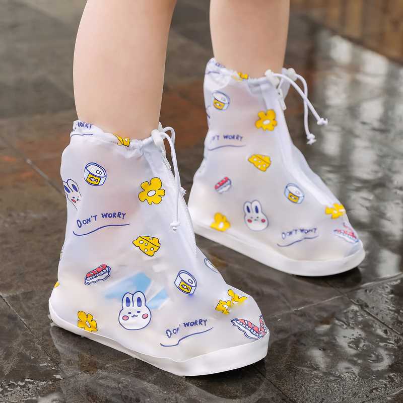 儿童雨鞋男孩鞋子套男女童水鞋雨靴透明卡通雨鞋套防水防滑雨套鞋
