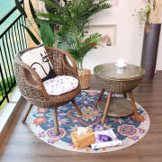 朗祺家具藤椅印尼玛瑙，植物真藤椅子，现代简约阳台桌椅套件手工编织