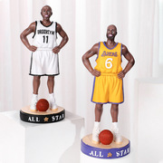 NBA篮球球星真摆件学生生日礼物创意Q版模型儿童玩具摆件