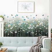 植物客厅店面墙壁装饰清新植物防水寝室床头出租屋布置自粘墙贴纸