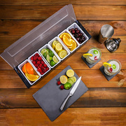 酒吧调酒用食品级塑料装饰物盒 水果盒 保鲜盒 香料盒 厨房调味盒