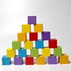 木制正方体立方体正方形，积木块数学教具，小学生小方块玩具木头方块