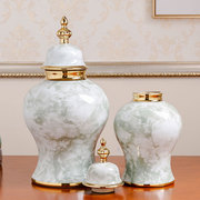 创意时尚白色陶瓷花瓶欧式简约餐桌客厅摆件，家居家饰干花花器插花