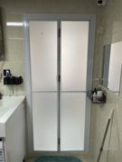 钛镁铝合金吊轨小折叠门卫生间推拉厨房无下轨浴室玻璃门简约极窄