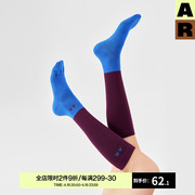 AR原创S线 拼色都市轻运动感小腿袜长筒袜秋冬保暖显瘦轻运动线