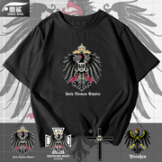 德意志帝国铁十字勋章，普鲁士王国德国纯棉t恤衫短袖男女半袖衣服