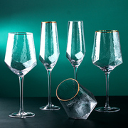 北欧红酒杯高脚杯套装，水晶玻璃家用一对创意，个性葡萄酒香槟杯ins