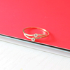 蓝莓家韩国纯14k金黄金戒指个性，双层花边锆石，k纯金戒指指环女