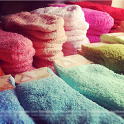 品质优品秋冬女袜加厚保暖珊瑚绒地板袜子毛巾材质彩色糖果袜