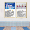 舞蹈房墙面装饰画教室布置贴画儿童艺术培训班跳舞幼儿园海报