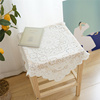 日式白色蕾丝桌布拍照背景布ins风田园风茶几床头柜盖布书桌台布