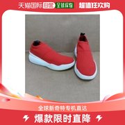 香港直发stellamccartney女士日常运动鞋，红色织物一脚蹬百搭