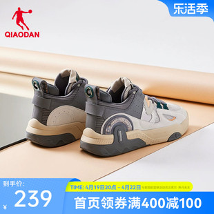 超越中国乔丹板鞋，2024春季中帮皮面潮流，休闲鞋运动鞋男鞋子