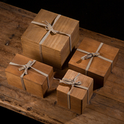 复古木质礼盒日式桐木，包装盒茶杯茶壶陶瓷，花瓶盒空盒木盒定制