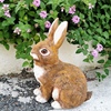 佳鲤户外庭院花园摆件可爱兔子美式乡村桌面摆设室外阳台装饰