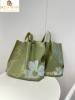 山茶花塑料袋子手提袋，服装店男女童装加厚购物袋袋定制