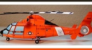 空军直-9 Z9海豚直升机3D纸模型DIY手工立体折纸直升机战斗机模型