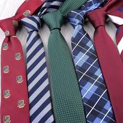 男士韩版窄版领带正装，商务休闲红色黑色结婚新郎，伴郎小领带潮