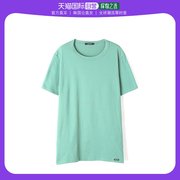 韩国直邮Tomford上装T恤男女款荧光绿圆领短袖透气舒适百搭潮流