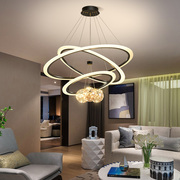 北欧简约现代满天星客厅吊灯创意个性卧室餐厅圆环形艺术灯具