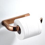 架金色卫生间浴室免挂件欧式全铜浴巾毛巾置物架打孔玫瑰纸巾纸卷